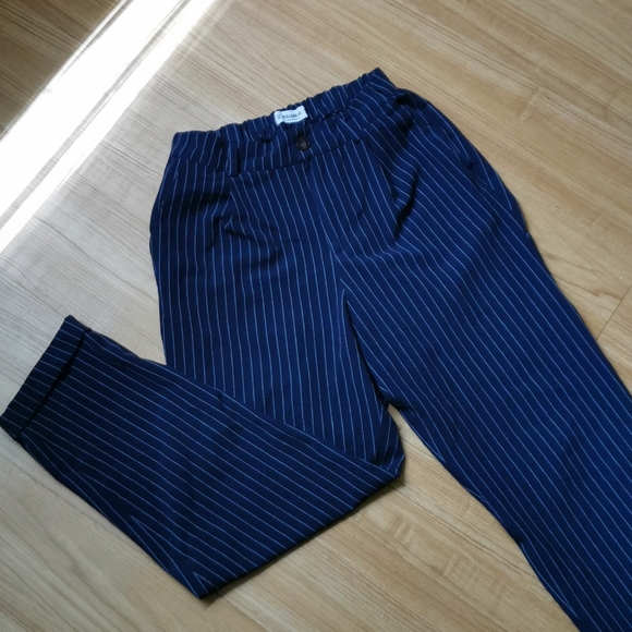 pull and bear striped trousers